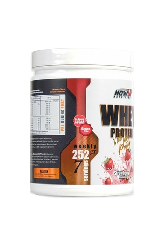 Whey Protein Çilek Aromalı 252 Gr 25g Protein Çilekli