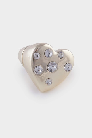 DeFacto Afra x DeFacto Beyaz Kalp Desenli Yüzük E3042AXNSGD1