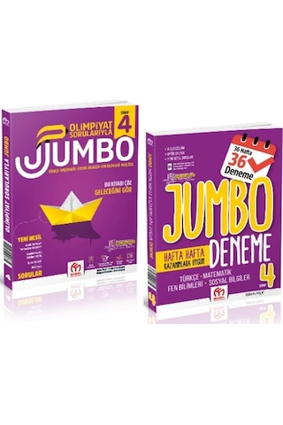 Model Eğitim Yayınları 4. Sınıf Olimpiyat Sorularıyla Jumbo + Tüm Dersler Deneme 2 Kitap Model Eğitim Yayınları 4. Sınıf Olimpiyat Sorularıyla Jumbo + Tüm Dersler Deneme 2 Kitap