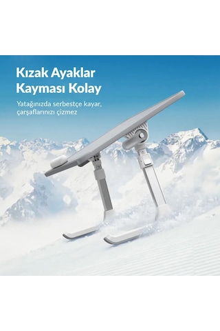 Bix Saiji Al33 Yükseklik Ve Açı Ayarlı Laptop Standı Ergonomik Ve Katlanabilir Çalışma Masası Siyah