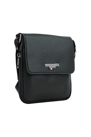 Siyah Erkek Us Polo Assn Kapaklı Çapraz Erkek Çantası Plevr9508 Siyah