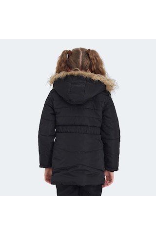 Slazenger CANDY Çocuk Kapüşonlu Siyah Mont & Kaban