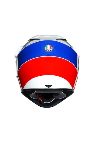 Agv Ax-9 Kask Atlante White Blue Red
