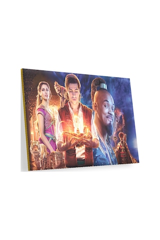 Cakasepetim Aladdin, Cin Ve Prenses Film Görseli Ahşap Mdf Tablo