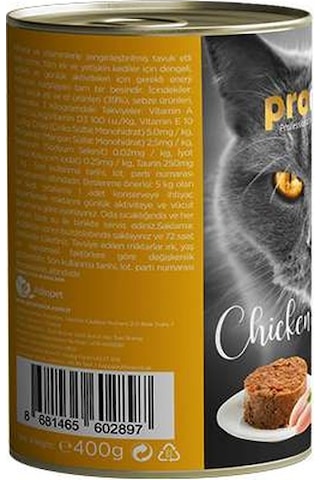 Pro Choice Tavuklu Yetişkin Kedi Konservesi 12 x 400 G