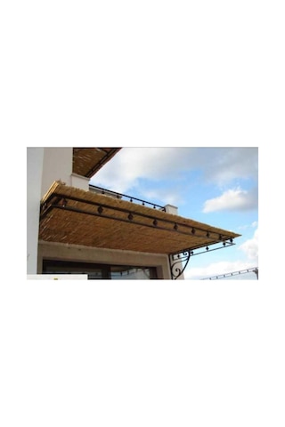 Kamış Hasır Bambu Çit 1m X 5m Sarı Doğal Hali 100 500 Diğer