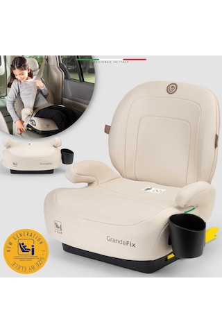 Elele Grandefix I-size Yükseltici Oto Koltuğu İsofix 125-150 Cm 15-36 Kg Bej
