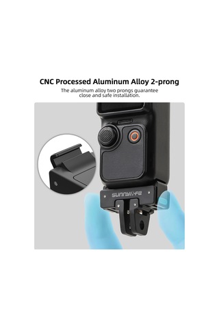 Mufunye Osmo Pocket 3 İçin Çift Arayüzlü Hızlı Kurulum Uyumlu Genişletme Aksesuarı - Cnc Alüminyum Ve Plastik Malzemeyle Dayanıklı