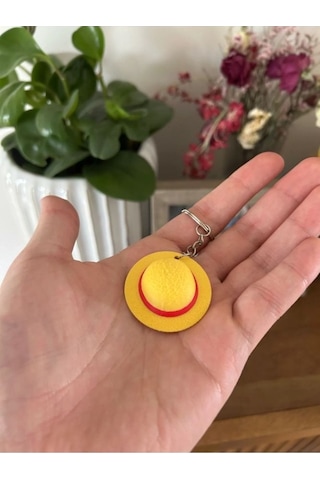 One Piece Şapka Renkli Anahtarlık