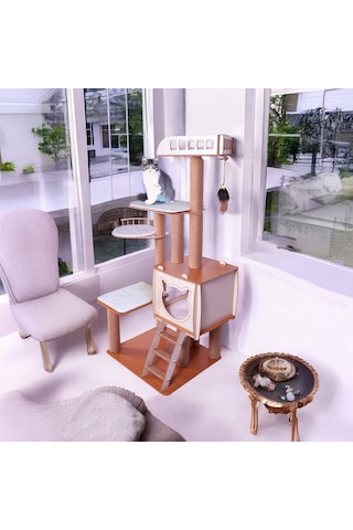 Pati Homes Xl Katlı Kedi Oyun Evi Köşk Kedi Tırmalama Evi