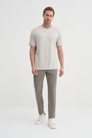 Cazador Bisiklet Yaka Dokulu Erkek T-shirt 42530 A.gri Gri