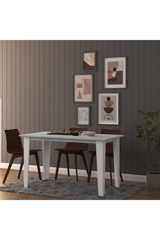 Yemek Masası Ym-01 Retro Taş Gümüş