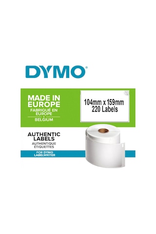 Dymo S0904980, Lw 4xl Ekstra Geniş Sevkiyat Etiketi, 104x159 Mm 220 Etiket/paket Diğer