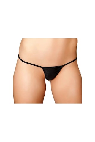 Desire İn Motion Lame Kumaş Fantezi Kadın Parlak String Tanga Siyah