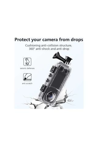 Mark Insta 360 X4 Uyumlu Su Geçirmez Kılıf