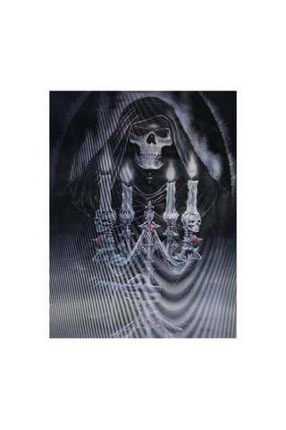 Emin 3 Boyutlu Resim 3 Farklı Resim Değişenli Halloween İskelet Tablosu 30x40 Cm Najmaddin "