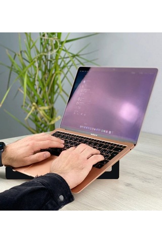Bk Gift Hediye Kutulu Taşınabilir Siyah Ahşap Notebook Laptop Standı Bitmeyencom33519 Bk Gift