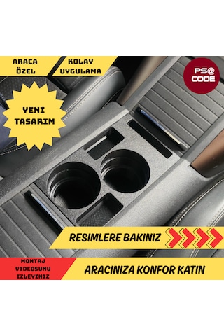 Citroen Berlingo-peugeot Rifter-proace City-fiat Doblo-opel Combo Uyumlu Orta Konsol Bardaklık 001