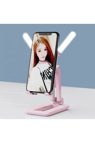 Unico Fanlı Işıklı Katlanabilir Tablet & Telefon Tutucu Stand
