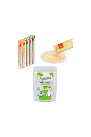 Purecanpati Kedi 5 Çeşit Karışık Krema ve Kedi Kumu Koku Giderici