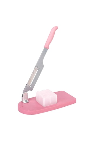 Homyl Dondurulmuş Et Hafif Için Masa Dilimleyici Gıda Kesici Pembe