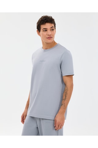 Skechers M Essential T-shirt Erkek Gri Tshirt S2510017-4256