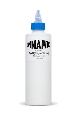 Dynamic Triple White Beyaz Dövme Boyası 8oz - 240ml