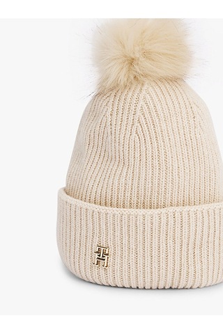 Tommy Hilfiger Tommy Hılfıger Kadın Bere Aw0aw16848-aa8 Krem