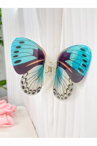 Symbol Kelebek Canlı Saç Tokası 230890014 Açık Mavi