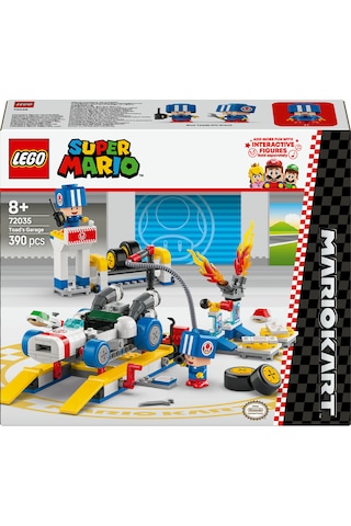 LEGO® Super Mario™: Mario Kart™ – Toad’un Garajı 72035 - 8 Yaş ve Üzeri Koleksiyonluk Yaratıcı Oyuncak Yapım Seti (390 Parça)