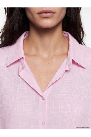 Lcw Vision Pembe Regular Fit Kadın Gömlek