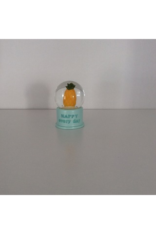 Ananaslı Renkli Işıklı Kar Küre Mini