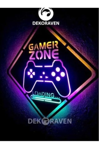 Gamer Zone Led Işıklı Tablo