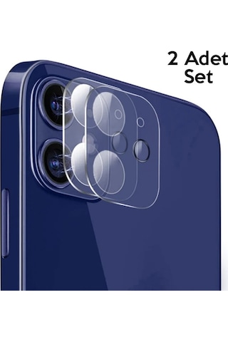 Gor İphone 12 Mini 5.4 Best Full Tempered Cam Kamera Koruyucu 2adet Set- 5775