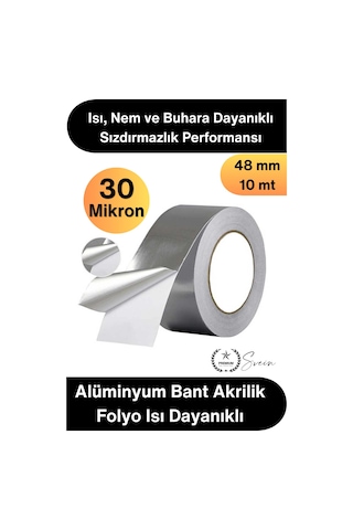 Alüminyumbant Alüminyum Bant Akrilik Folyo Isı Dayanıklı Havalandırma Kanalı Boru Sızdırmazlık Tami