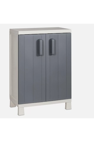 Plastik Bahçe Balkon Teras Kiler Dolap 65*38*93H Cm