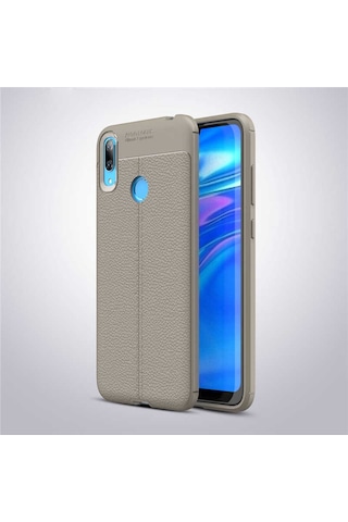 Huawei Y7 Prime 2019 Kilif Deri Tarzi Niss Silikon Case 357682757