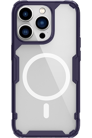 Nillkin Apple Uyumlu iPhone 14 Pro Max Magsafe Özellikli Nature Tpu Pro Kapak Derin Mor