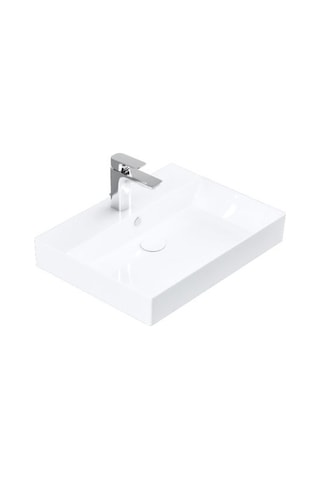 Lucco Stance 60 CM Konsollu Dikdörtgen Lavabo Beyaz