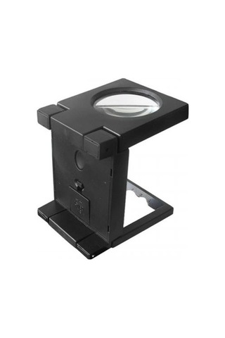Tedar Katlanır Plastık,led Işıklı Test Cıhazı Büyüteç 2.5x90mm Najmaddin