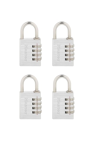Master Lock Kendi Kombinasyon Asma Kilidinizi Ayarlayın, 4'lü Pak