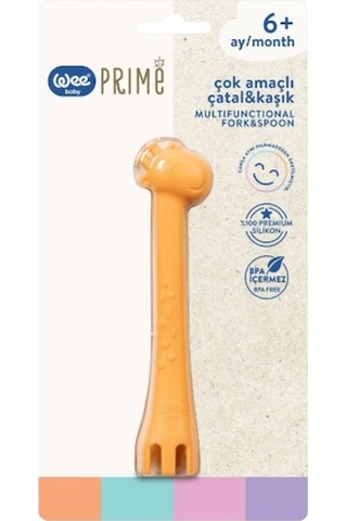 Wee Baby Prime Çok Amaçlı Çatal & Kaşık Kod:924 - Turuncu Turuncu