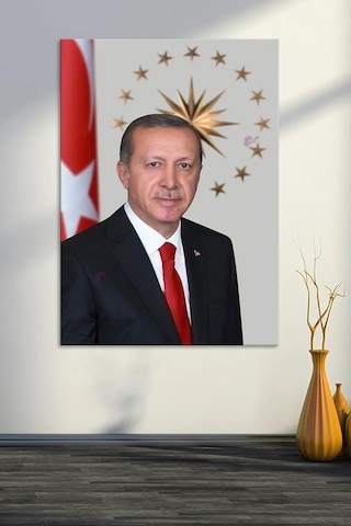 Mgi Design Recep Tayyip Erdoğan Kanvas Tablo, Çok Renkli, 80x120 Cm