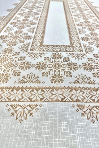 Nazen Dertsiz Masa Örtüsü 150x150 Cm Kahve