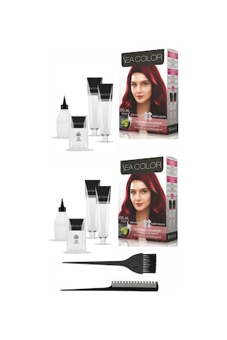 Sea Color Set Boya 66.46 Ateş Kızılı 2 Adet+Boya Tarağı+Fırça