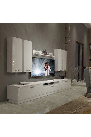 Decoraktiv Trendstyle 8d Slm Tv Ünitesi Tv Sehpası Beyaz