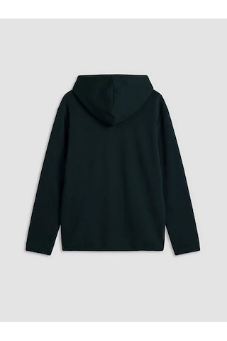 Lc Waikiki Yeşil Baskılı Erkek Çocuk Fermuarlı Sweatshirt YESIL