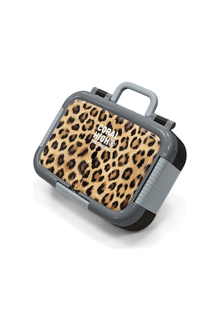 Coral High Kids Kahverengi Leopar Desenli Paslanmaz Çelik Beslenme Kabı 39188 Kahverengi