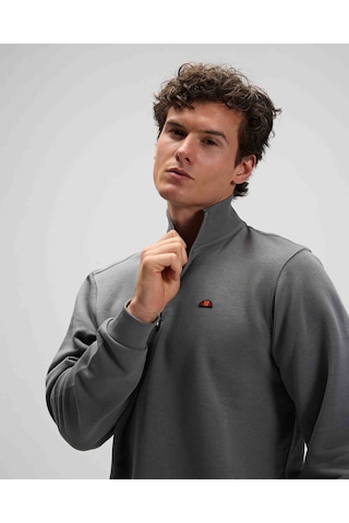 Ellesse Yarım Fermuarlı Antrasit Erkek Sweatshirt Em580 Antrasit