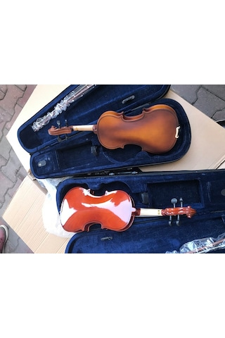 Pagannini Vg001L 4/4 Tam Boy Parlak Cila Keman-Kılıf-Yay-Reçine